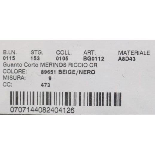 Dolce & Gabbana Black Leather Shearling Studded Gloves