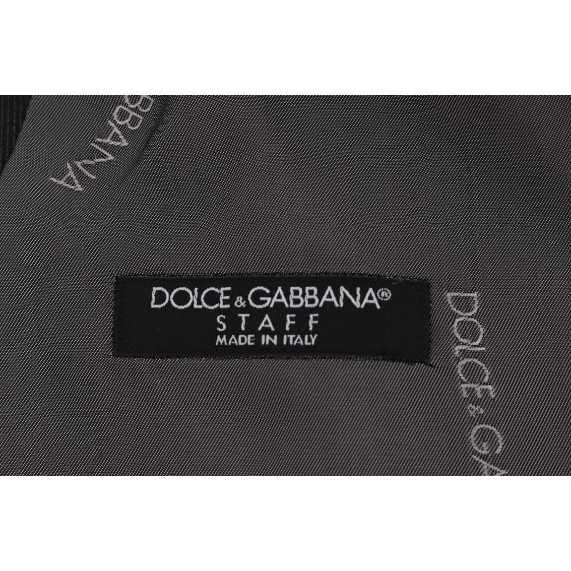 Dolce & Gabbana Gray STAFF Cotton Rayon Vest