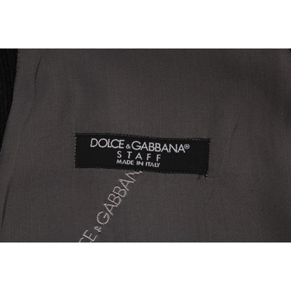 Dolce & Gabbana Black STAFF Cotton Rayon Vest