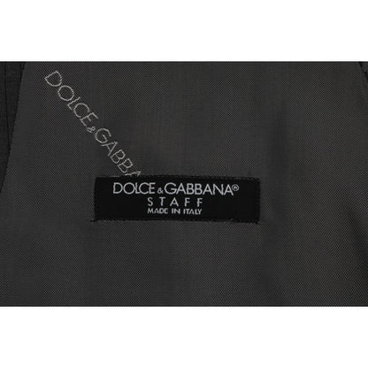 Dolce & Gabbana Gray STAFF Cotton Rayon Vest