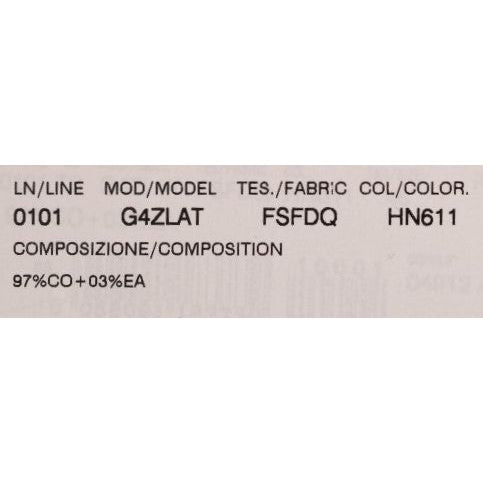 Dolce & Gabbana Black Tree Cotton Stretch Pants Dolce & Gabbana