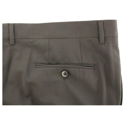 Dolce & Gabbana Black Wool Stretch Pleated Pants Dolce & Gabbana