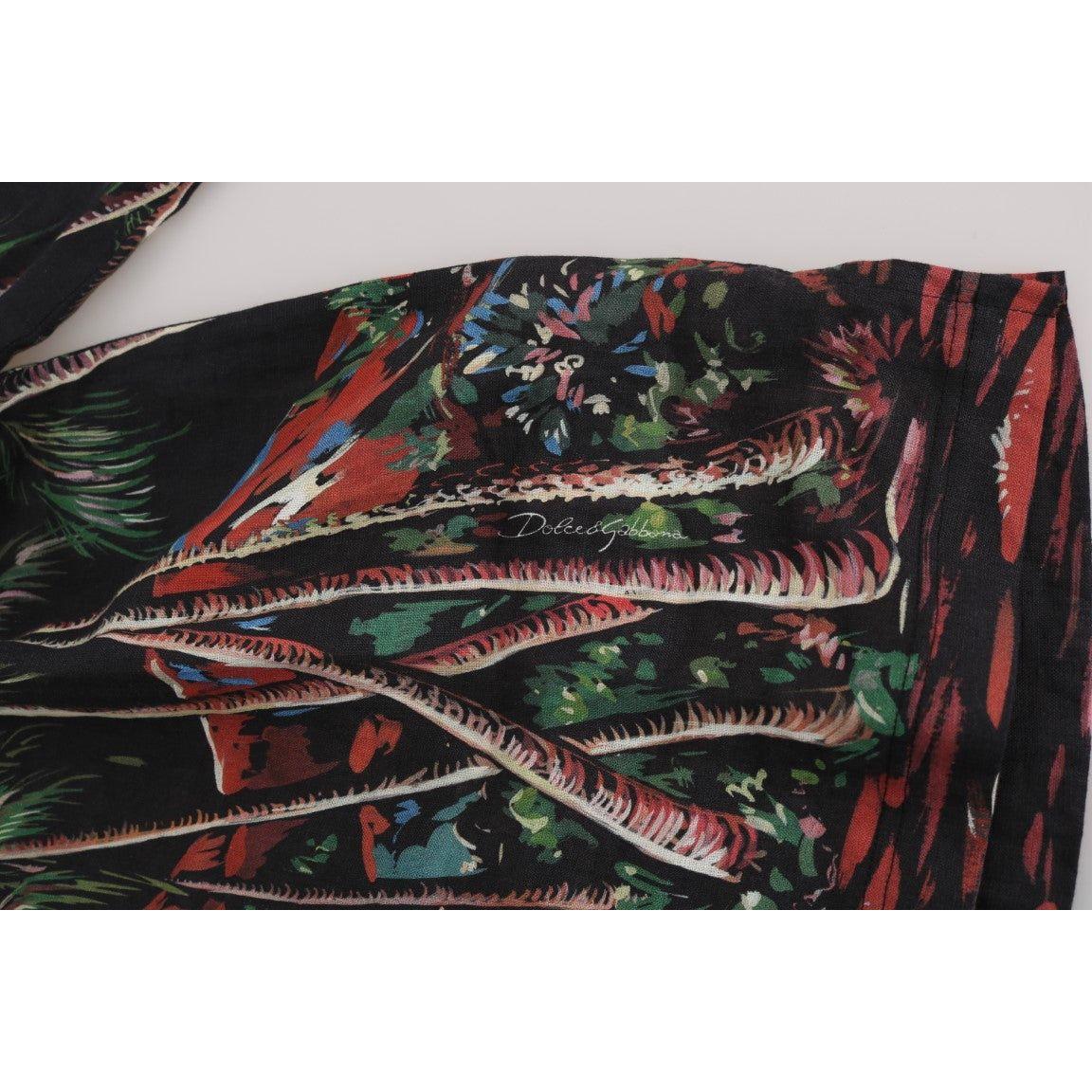 Dolce & Gabbana Black Volcano Sicily Short Sleeve T-Shirt Dolce & Gabbana