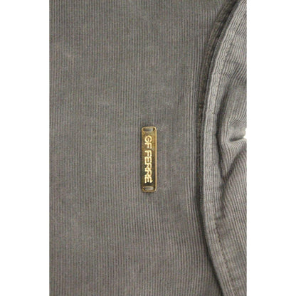 GF Ferre Green Button Front Cotton Casual Shirt GF Ferre