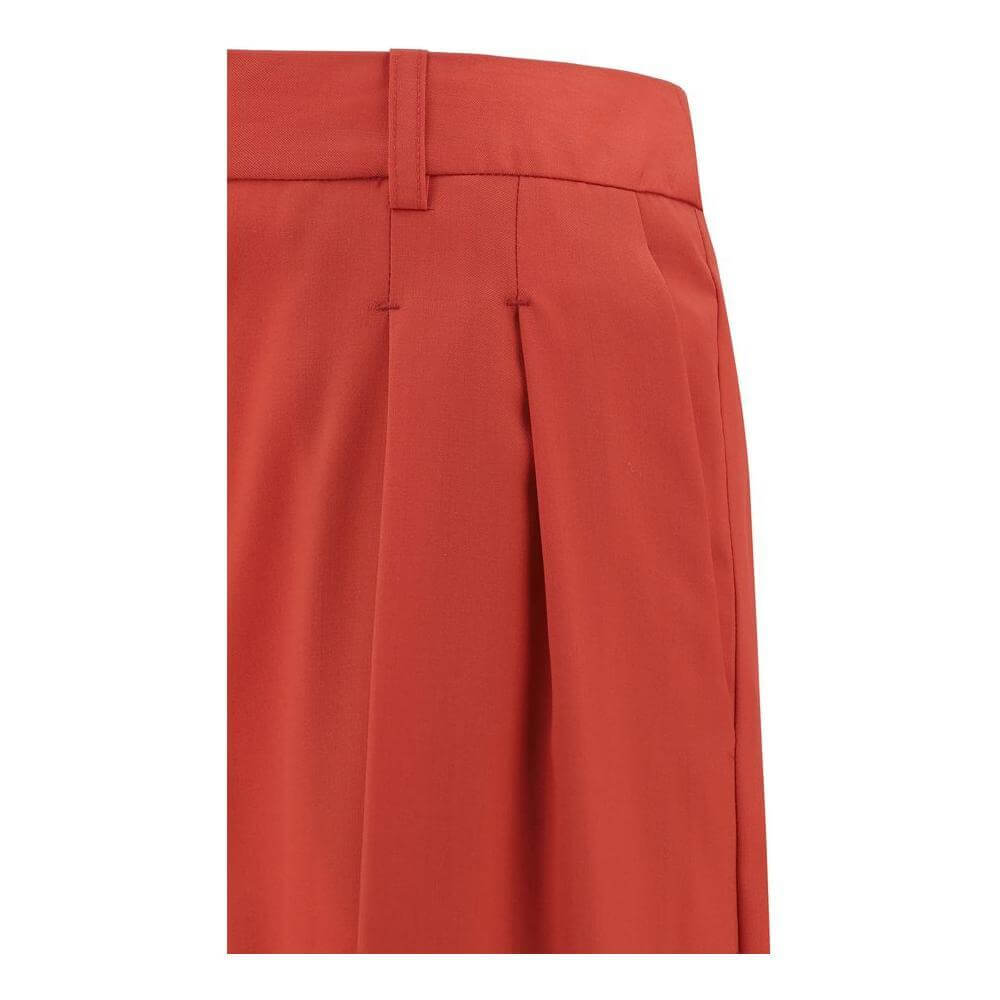 Loulou De Saison Wool Flared pants LO-SBIRUPTOMATO-IT40 | M