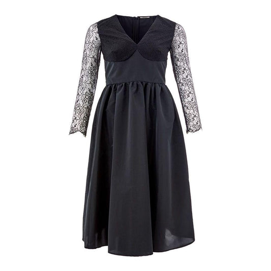 Lardini Black Polyester Cocktail Dress Lardini