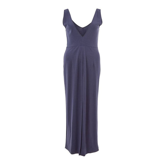 Lardini Blue Viscose Casual Dress Lardini