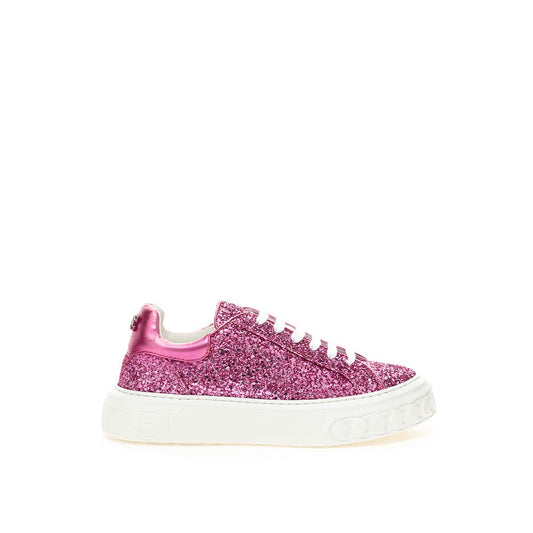 Casadei Fuchsia Elegance Leather Sneakers CA-452967520013884-EU35/US5