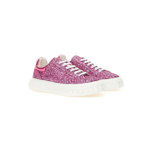 Casadei Fuchsia Elegance Leather Sneakers CA-452967520013884-EU35/US5