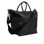Dolce & Gabbana Black Calfskin Leather Men Shoulder Duffle Bag BAG4347