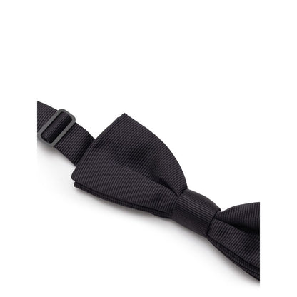 Dolce & Gabbana Black Silk Bowtie 1728,67397976224,Accessories,Black,Bowties - Ties and Formal Accessories - Accessories,Dolce & Gabbana,Men,Men - Accessories,New with tags,One Size,Ties & Bowties - Men - Accessories,Ties and Formal Accessories - Accessor