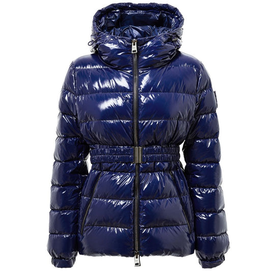 Herno Blue Polyamide Coat 1728,67397976224,Blue,Clothing,Coats - Jackets & Coats - Clothing,Herno,IT42|M,Jackets & Coats - Clothing,Jackets & Coats - Women - Clothing,New with tags,Women,Women - Clothing