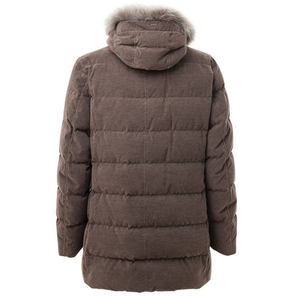 Herno Brown Cotton Bomber