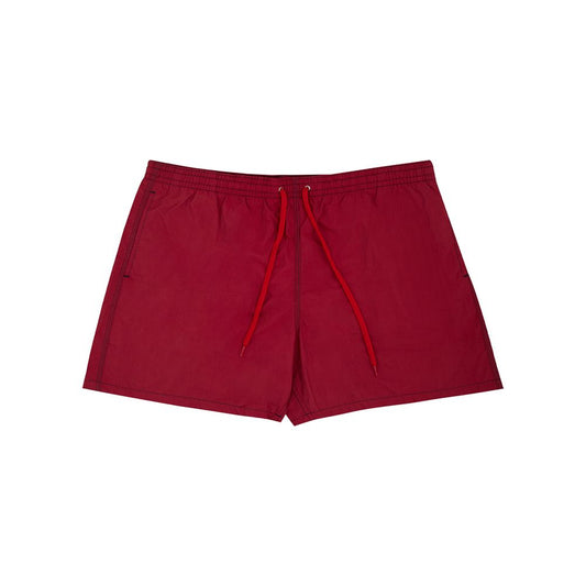 Malo Red Polyester Swim Shorts Malo
