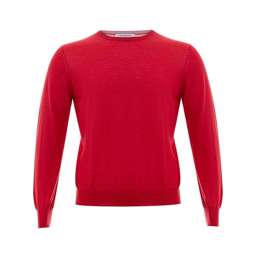 Gran Sasso Elegant Red Wool Sweater for Men GR-4363665-IT50 | L