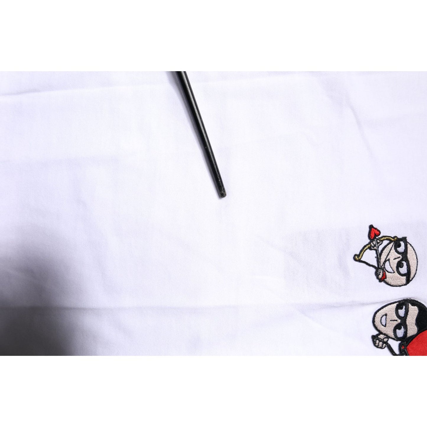 Dolce & Gabbana White #DGFAMILY Cotton Embroidery T-shirt