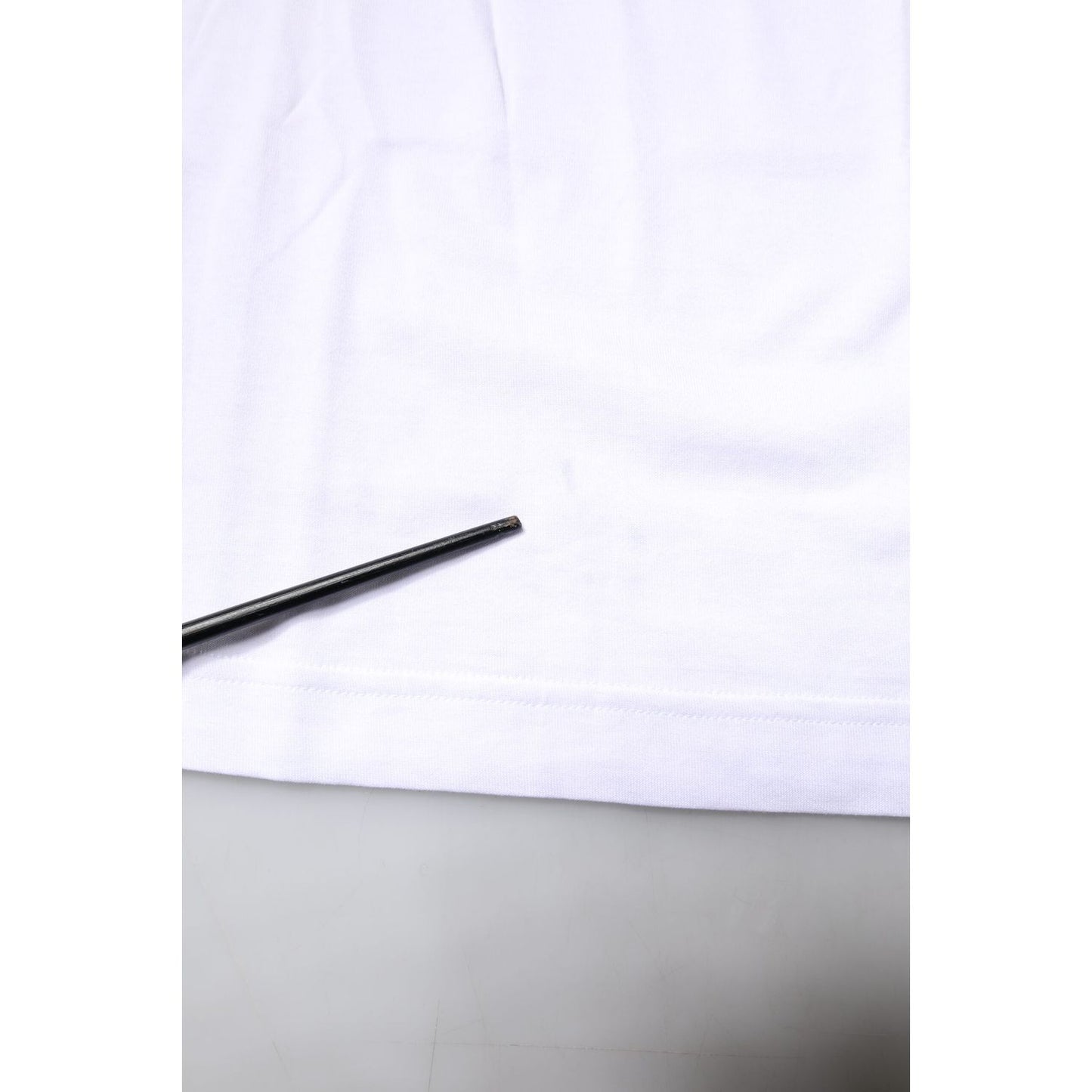 Dolce & Gabbana White #DGFAMILY Cotton Embroidery T-shirt
