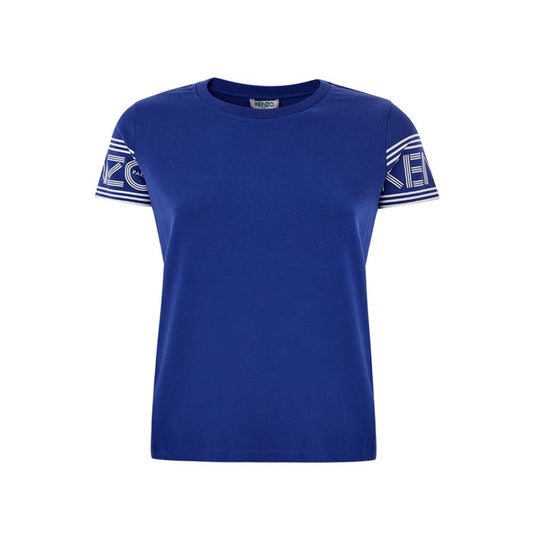 Kenzo Blue Cotton T-Shirt Kenzo