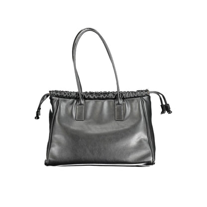 Mario Valentino Black Polyurethane Women Handbag