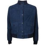 Emilio Romanelli Blue Calfskin Men Bomber Jacket EM-15261-IT42|M