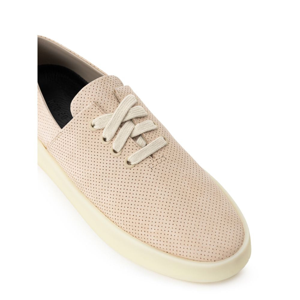 Fear Of God Beige Leather Low Top Sneakers