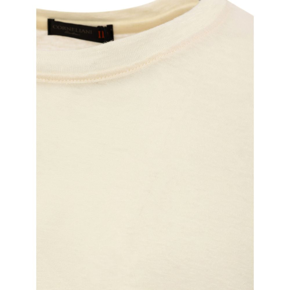 Corneliani Yellow Linen T-Shirt