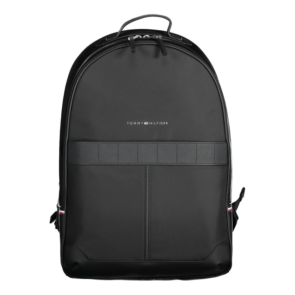 Tommy Hilfiger Black Polyester Men Backpack 1728,67403481248,Backpacks - Bags,Bags,Black,Men,New with tags,Tommy Hilfiger
