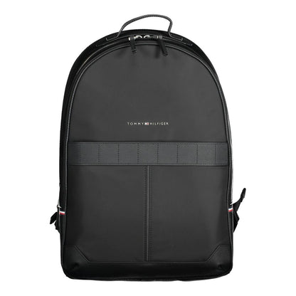 Tommy Hilfiger Black Polyester Men Backpack 1728,67403481248,Backpacks - Bags,Bags,Black,Men,New with tags,Tommy Hilfiger