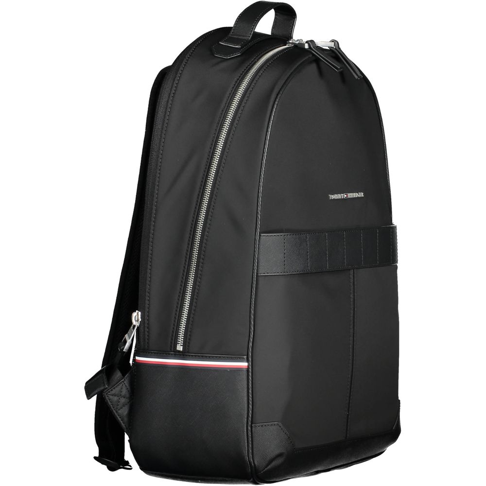 Tommy Hilfiger Black Polyester Men Backpack 1728,67403481248,Backpacks - Bags,Bags,Black,Men,New with tags,Tommy Hilfiger