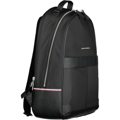 Tommy Hilfiger Black Polyester Men Backpack 1728,67403481248,Backpacks - Bags,Bags,Black,Men,New with tags,Tommy Hilfiger