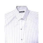 Dolce & Gabbana White Stripes Cotton GOLD Formal Dress Shirt TSH86345-40