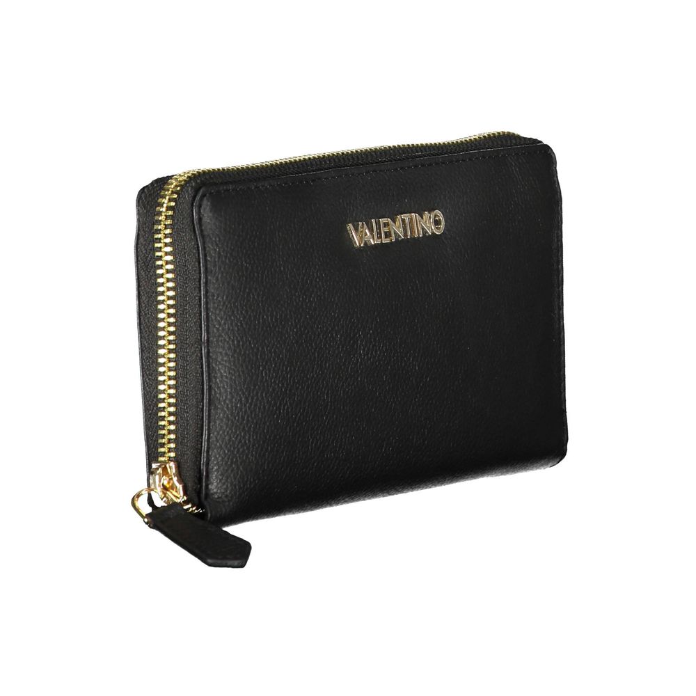 Mario Valentino Black Polyurethane Women Wallet