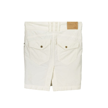 Patrizia Pepe White Cotton Mini Skirt Patrizia Pepe