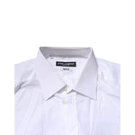Dolce & Gabbana White MARTINI Long Sleeves Men Formal Shirt TSH906822-40