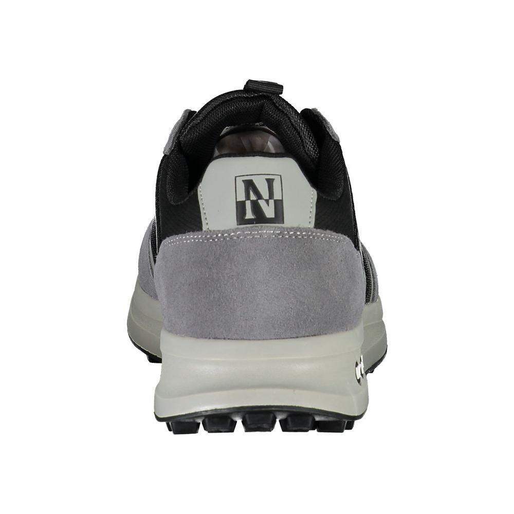 Napapijri Brown Leather Men Sneaker NA-23110-EU40/US7