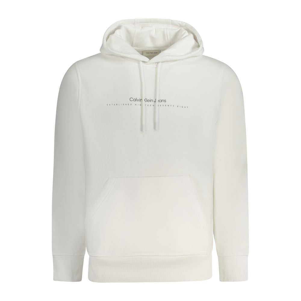 Calvin Klein White Cotton Men's Sweatshirt