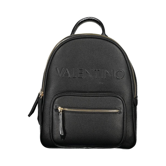 Mario Valentino Black Polyurethane Women Backpack