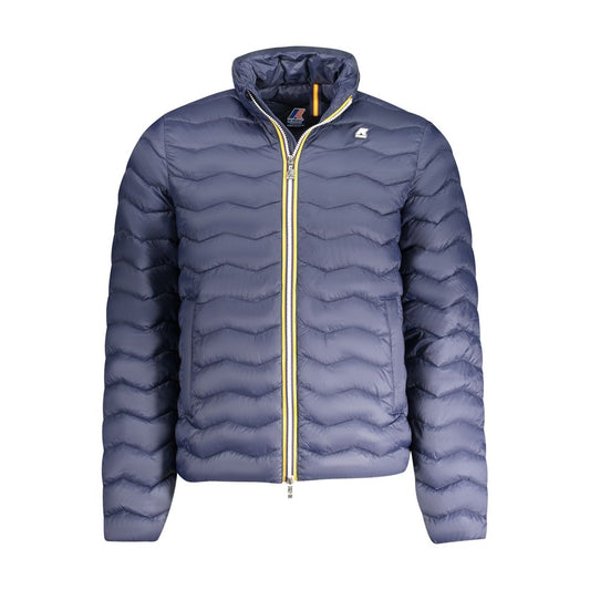 K-WAY Blue Polyamide Men Jacket KW-38645-S
