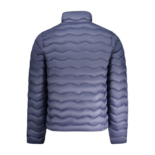 K-WAY Blue Polyamide Men Jacket KW-38645-S