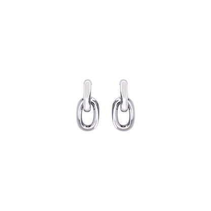 Rabanne Silver Resin Earrings