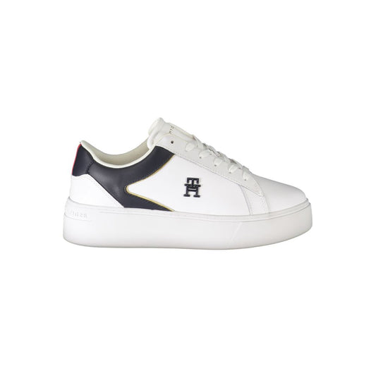 Tommy Hilfiger Bianco Polyurethane Women Sneaker 1728,67403481248,Athletic - Sneakers - Shoes,EU37/US7,EU38/US8,EU39/US9,EU40/US10,EU41/US11,New with tags,Shoes,Sneakers - Shoes,Tommy Hilfiger,White,Women