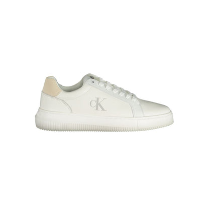 Calvin Klein White Polyurethane Men's Sneaker