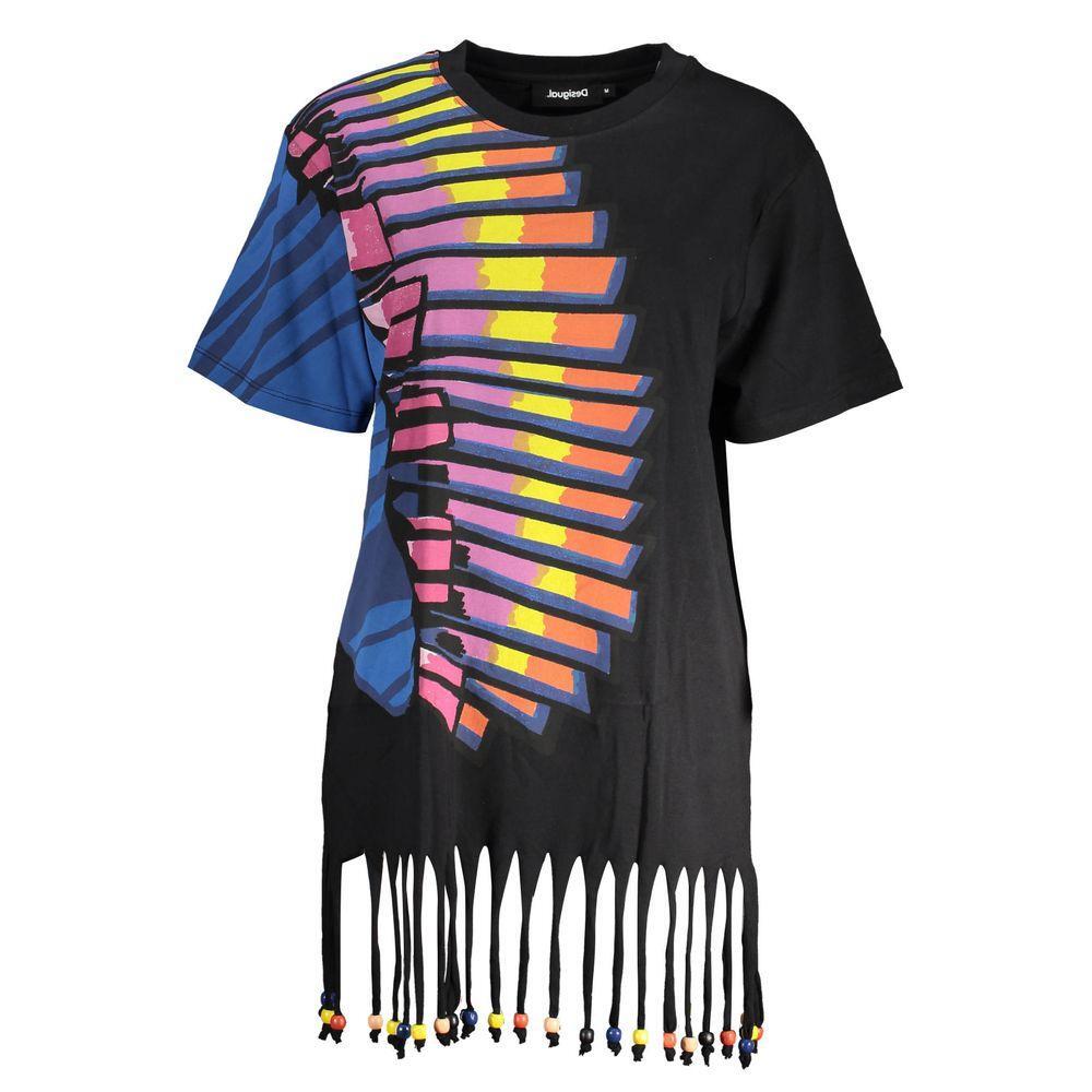 Desigual Black Cotton Women Dress DE-38116-L