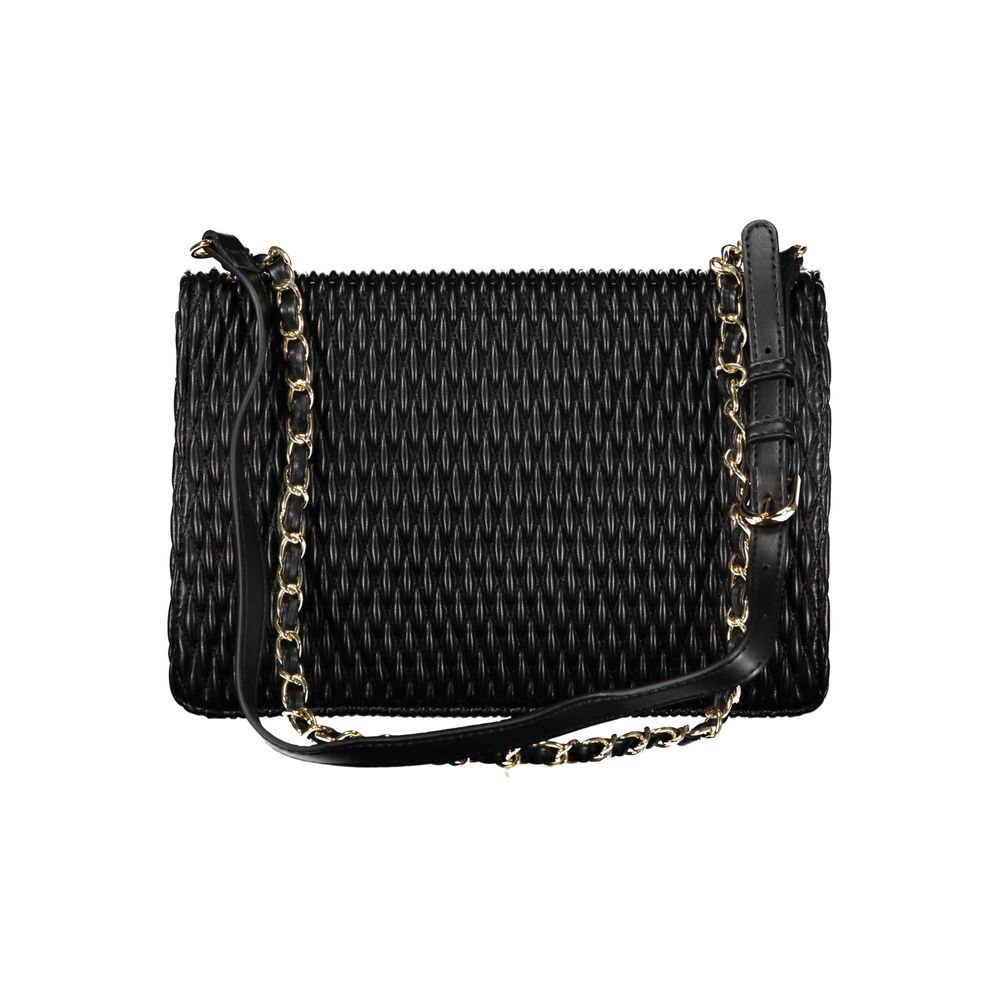 Mario Valentino Black Polyurethane Women Shoulder Bag