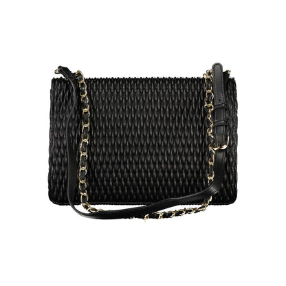 Mario Valentino Black Polyurethane Women Shoulder Bag