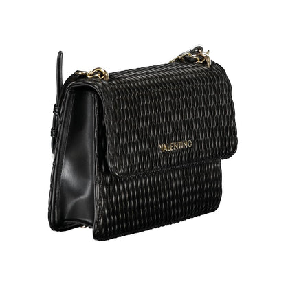 Mario Valentino Black Polyurethane Women Shoulder Bag