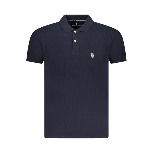 Marina Yachting Blue Cotton Men Polo Shirt MA-38551-S