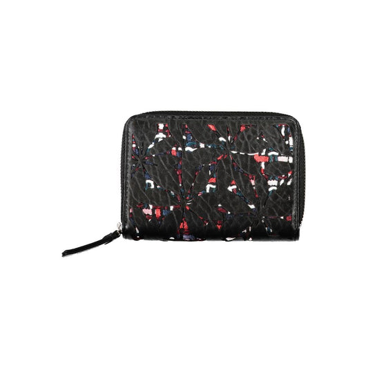 Desigual Elegant Black Zip Wallet with Contrasting Accents1728,67403481248,Accessories,Black,Desigual,New with tags,Wallets - Accessories,Wallets - Wallets - Accessories,Women