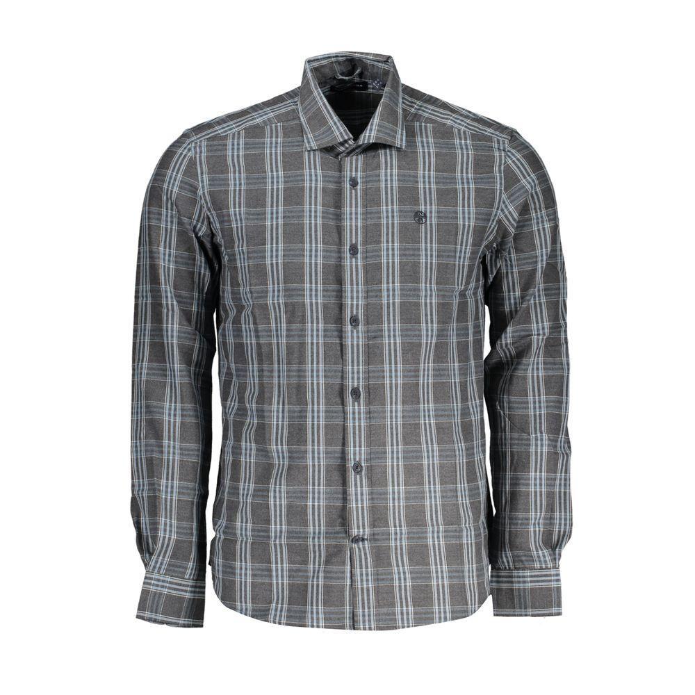North Sails Brown Cotton Men Shirt NO-37611-S