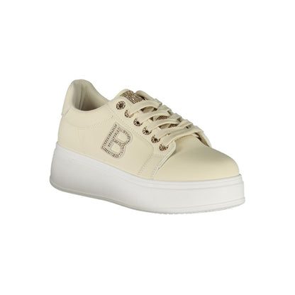 Laura Biagiotti Beige Polyurethane Women Sneaker